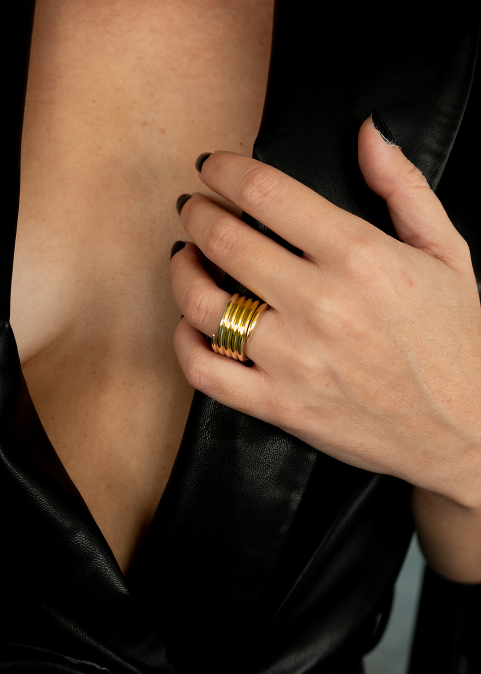 Roda Handmade Ring Gold Color