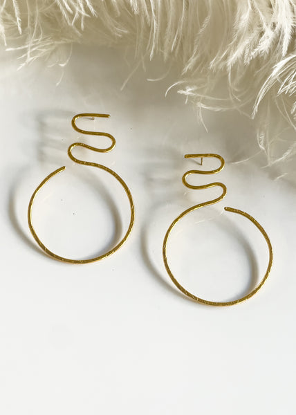 Laina Handmade Earrings Gold
