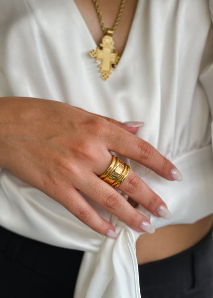 Morocco Handmade Ring Gold